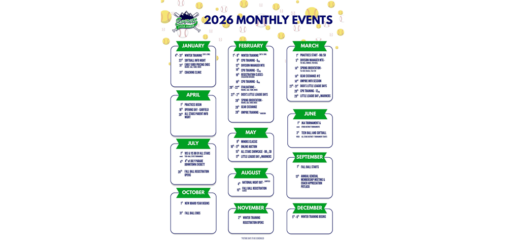 2026 Monthly Calendar
