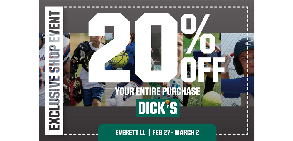 20% off Dick's Shopping Weekend Coupon